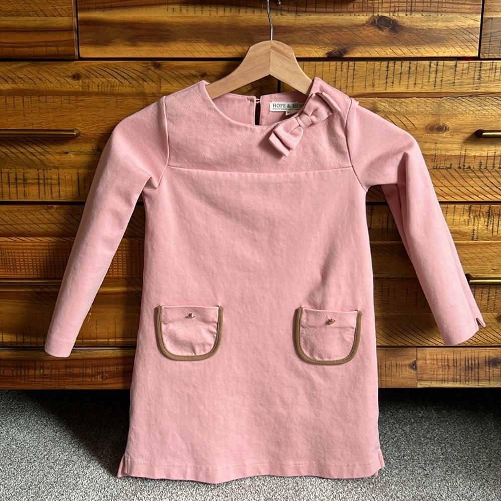 Hope & Henry Girls Quilted Ponte Riding Dress - Picture 3 of 6